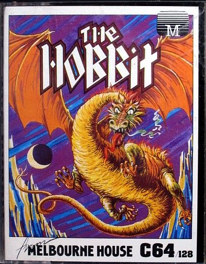 The Hobbit box art for Commodore 64